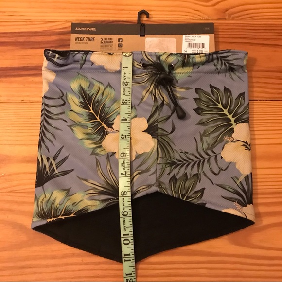 Dakine Tropical Floral Blue Neck Gater, NWT, OS - Picture 8 of 8